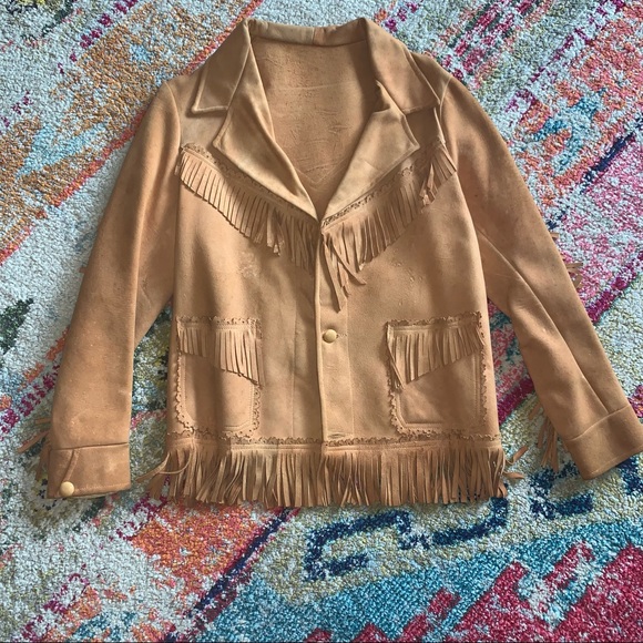 Vintage Jackets & Blazers - Vintage suede fringe jacket